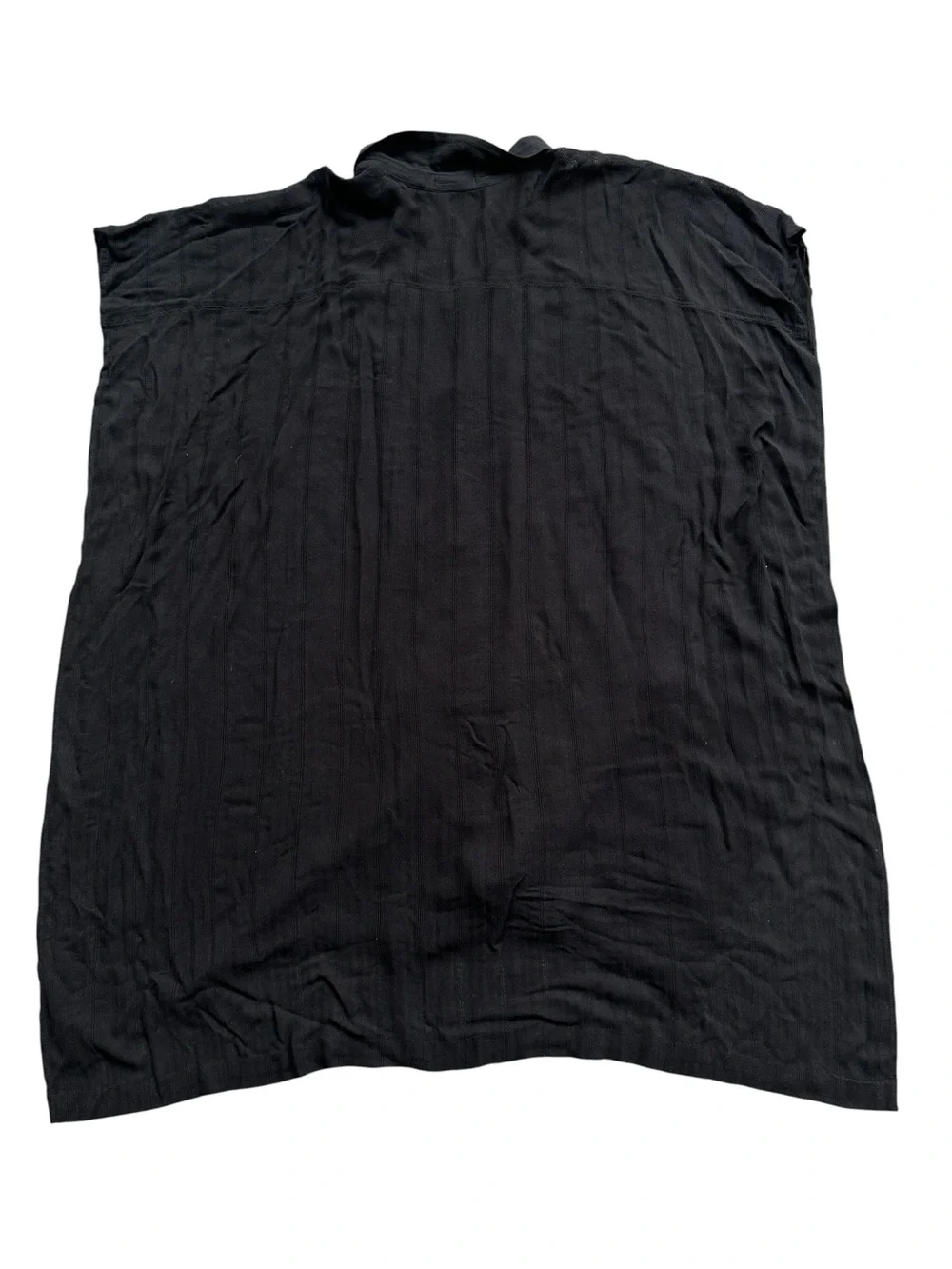 L*Space Black Textured Button Front Beach Cover Up Tunic M/L - Picture 8 of 10